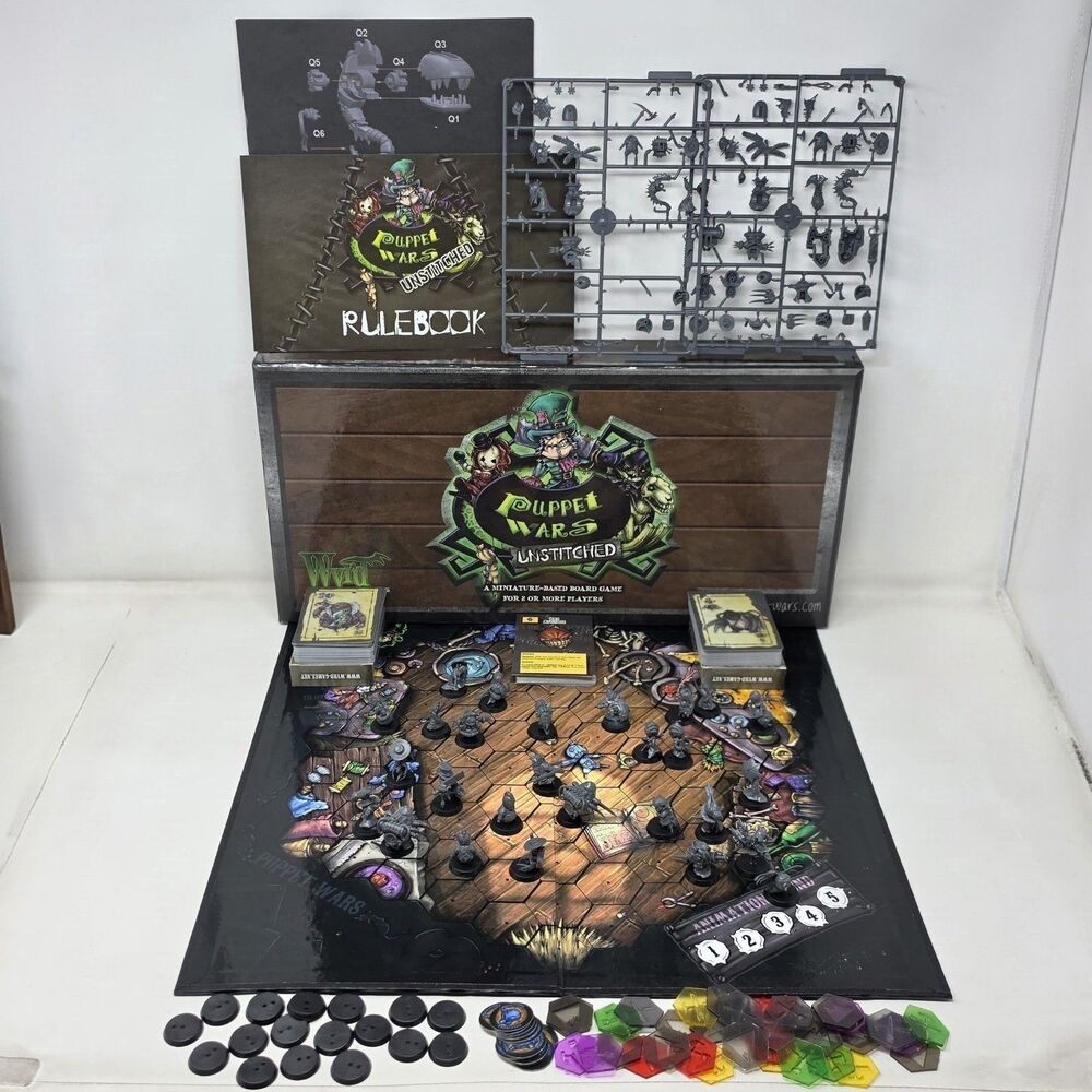 Puppet Wars Unstitched Miniature Based Board Game Wyrd Miniatures 2013 Malifaux